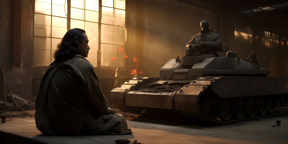 AI: Yogananda meditation